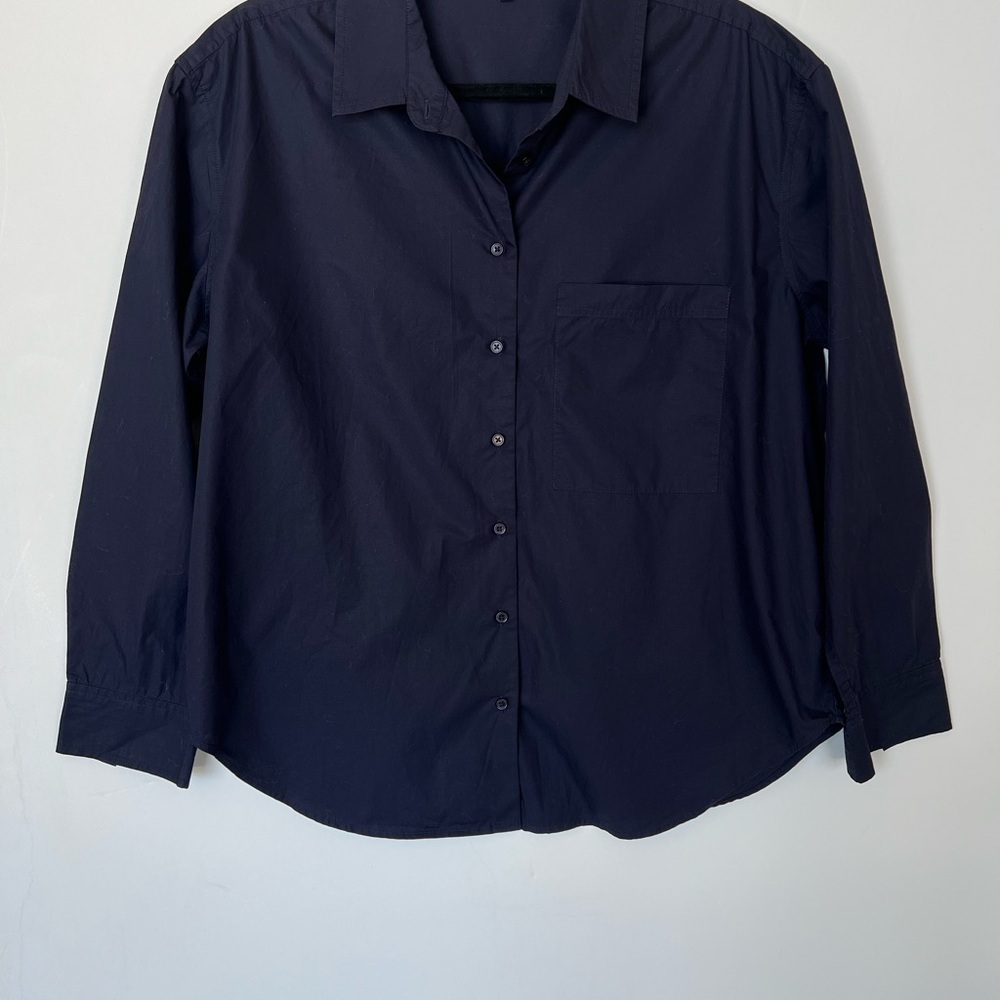 Quince 100% Organic Cotton Poplin Long Sleeve Shirt - Picture 3 of 9